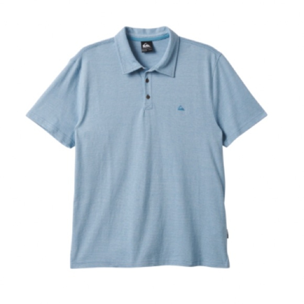 Quiksilver Men’s Blue Striped Polo Shirt - Size M